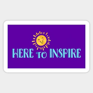 Here To Inspire - Sun Smile Sticker